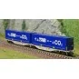 REE Modeles NW205 Wagon porte conteneurs Sggmrss 90 NOVA, SNCF, 2 caisses TAB - de CO2, N - 1/160 Ree Modeles NW-205 - 3 NW-205-REE Modeles NW205 Wagon porte conteneurs Sggmrss 90 NOVA, SNCF, 2 caisses TAB - de CO2, N - 1/160
