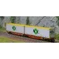 REE Modeles NW209 Wagon porte conteneurs Sggmrss 90 TOUAX, SNCF, 2 caisses MOVE INERNATIONAL, N - 1/160 Ree Modeles NW-209 - 3 NW-209-REE Modeles NW209 Wagon porte conteneurs Sggmrss 90 TOUAX, SNCF, 2 caisses MOVE INERNATIONAL, N - 1/160