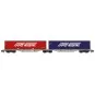 NW-210-REE Modeles NW210 Container wagon Sggmrss 90 AEE, SNCF, 2 MAGETRA carriages, N - 1/160