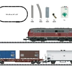 MiniTrix 11146 Starter Set, DB Class 216 Diesel Freight Train, N Sc...