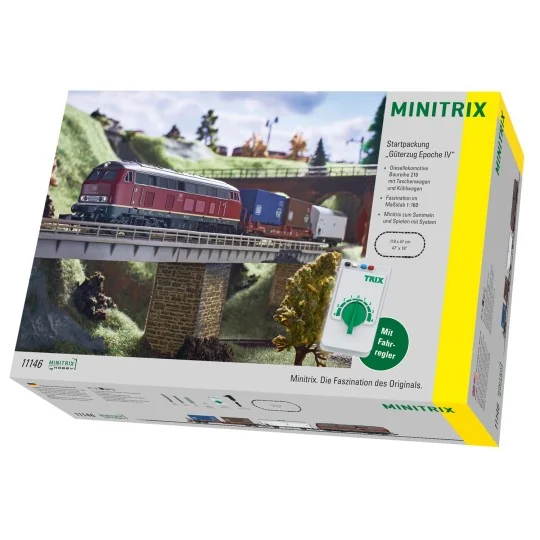 MiniTrix 11146 Starter Set, DB Class 216 Diesel Freight Train, N Scale Trix_11146-MiniTrix 11146 Starter Set, DB Class 216 Diesel Freight Train, N Scale