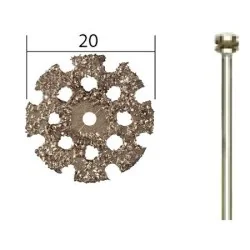 20 mm Tungsten Carbide Cutting Discs + Proxxon Bracket - PRX-28838
