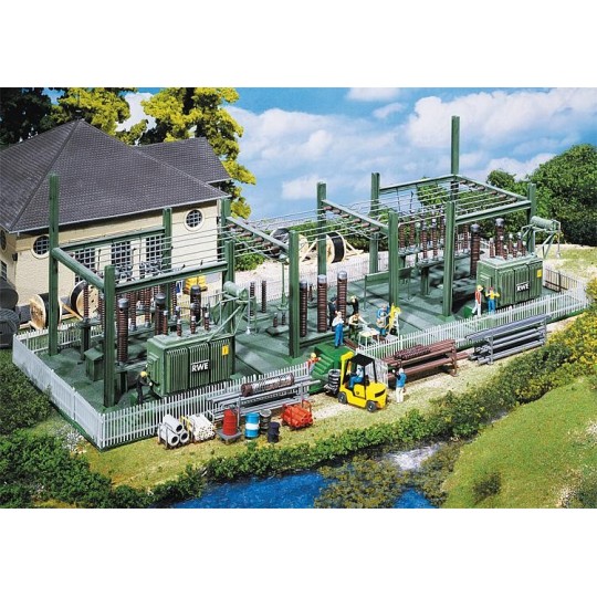 Faller_130958-Faller 130958 Model Kit, Transformer Substation