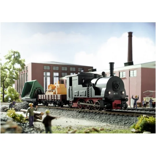 Marklin_29133-Marklin 29133 Starter Set Freight Train with Steam Locomotive - Start up