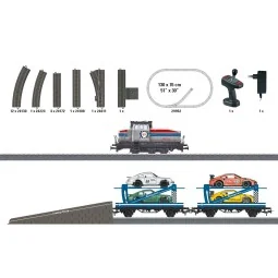 Marklin 29952 Car Transporter Train Starter Set with Henschel DHG 5...