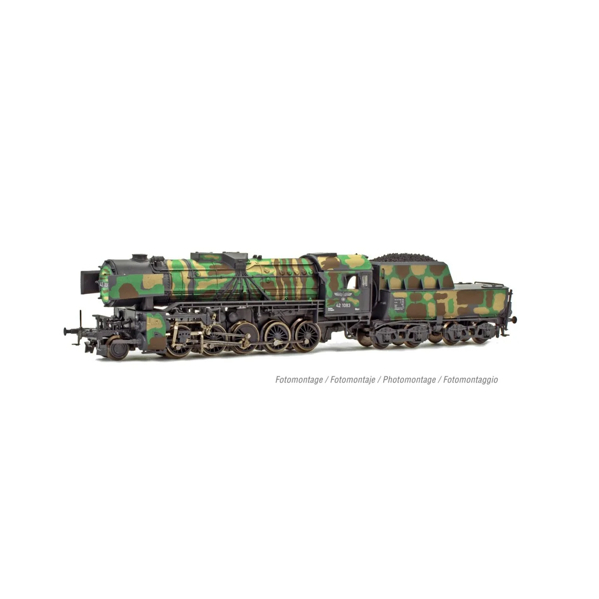 Arnold HN2485 Class 42 steam locomotive 1083, DRB, camouflage liver...