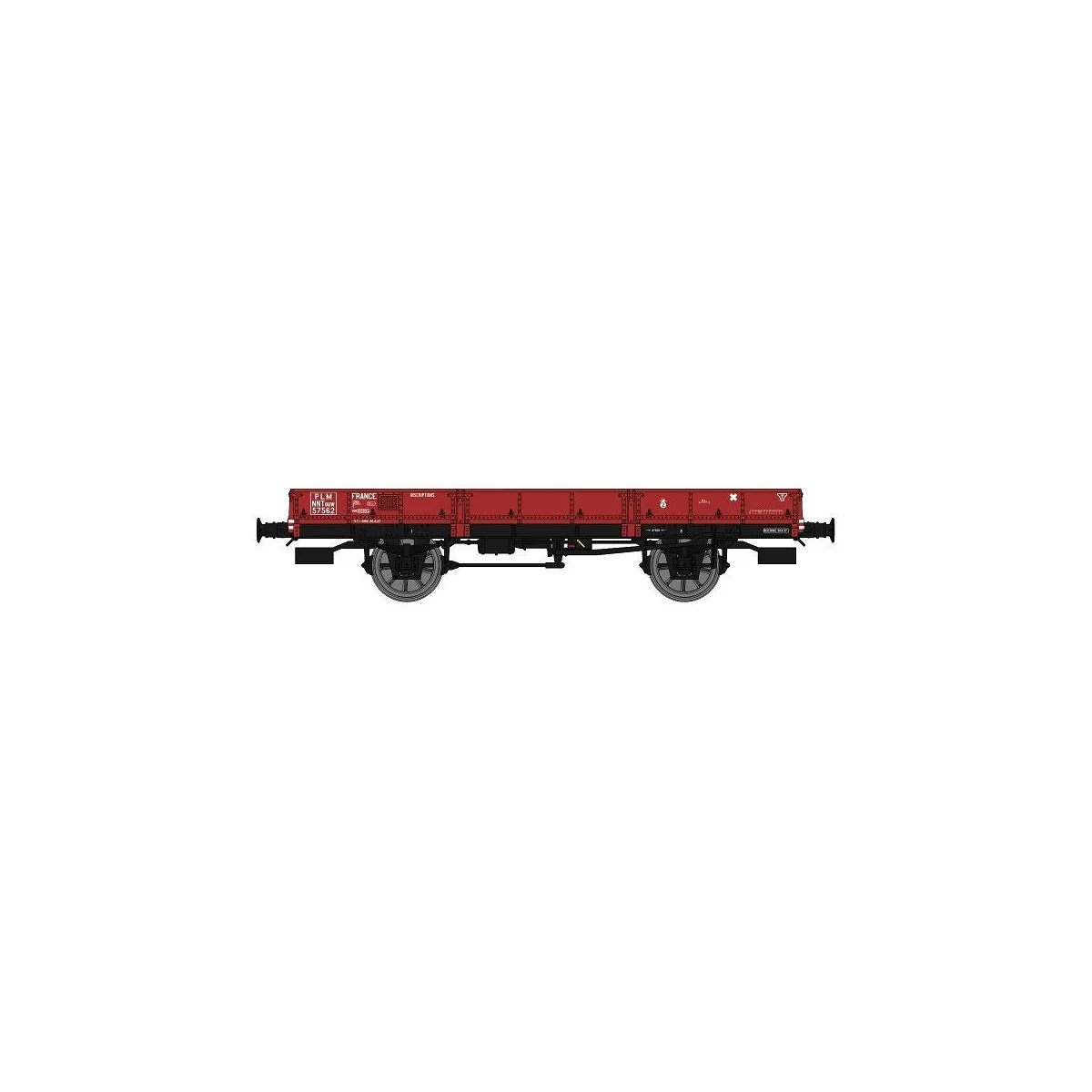 Ree models WB601 OCEM 29 Flat Wagon, Red Sideros PLM, NNTouw Lever ...