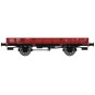 WB-601-Ree models WB601 OCEM 29 Flat Wagon, Red Sideros PLM, NNTouw Lever Brake, Spoked Wheels