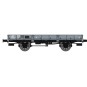 WB-603-Ree Models WB603 OCEM 29 Flat Wagon, Gray MIDI PLM, NNTouw Lever Brake, Spoked Wheels