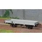 WB-603-Ree Models WB603 OCEM 29 Flat Wagon, Gray MIDI PLM, NNTouw Lever Brake, Spoked Wheels