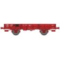 WB-606-Ree models WB606 OCEM 29 Flat Wagon, SNCF Red, Braked, Solid Wheels