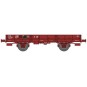 WB-612-Ree models WB612 OCEM 29 Flat Wagon, Brown UIC SNCF, NNTouw Braked, Solid Wheels
