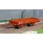 WB-612-Ree modeles WB612 Wagon Plat OCEM 29, Brun UIC SNCF, NNTouw Freiné, Roues pleines