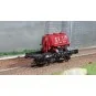 Ree Models WB644 UFR Mono-Port Wagon, Black, Spoked Wheels + CECI T... WB-644-Ree Models WB644 UFR Mono-Port Wagon, Black, Spoked Wheels + CECI Tank Trailer