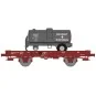 Ree modeles WB646 Wagon UFR Mono-Porteur brun UIC, roues pleines + Remorque Citerne BOUGEY MONTREUIL Ree Modeles WB-646 - 3 WB-646-Ree modeles WB646 Wagon UFR Mono-Porteur brun UIC, roues pleines + Remorque Citerne BOUGEY MONTREUIL