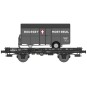 WB-647-Ree models WB647 UFR Mono-Portable Wagon, black, solid wheels + Van Trailer BOUGEY MONTREUIL