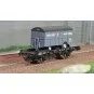 WB-647-Ree models WB647 UFR Mono-Portable Wagon, black, solid wheels + Van Trailer BOUGEY MONTREUIL