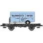 WB-648-Ree models WB648 UFR Monoporter Wagon, black, solid wheels + Van Trailer TRANSPORTS PAVESI