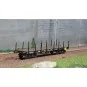 Ree models WB542 Flat Wagon TP, long stanchions, bogies, PLM WB-542-Ree models WB542 Flat Wagon TP, long stanchions, bogies, PLM