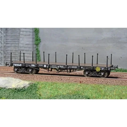 WB-542-Ree modeles WB542 Wagon Plat TP, ranchers longs, bogies, PLM