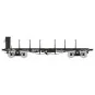 Ree models WB545 Flat wagon for public works, long stanchions and g... WB-545-Ree models WB545 Flat wagon for public works, long stanchions and guardhouse, bogies, SNCF