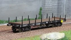 Ree modeles WB547 Wagon Plat TP, ranchers courts, bogies, SNCF Ree Modeles WB-547 - 1