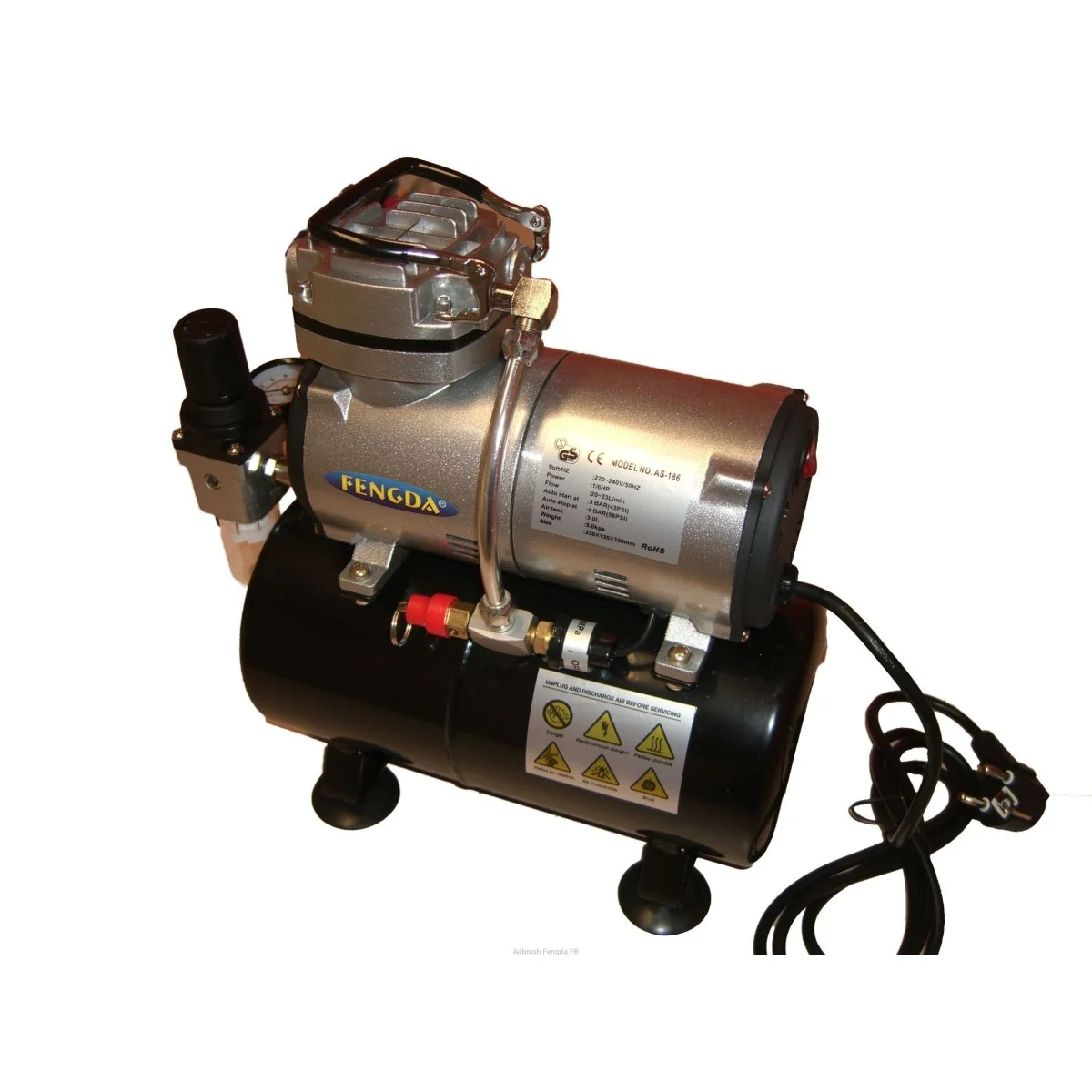 Mini TANK compressor AS-186, for airbrush, Fengda Mini TANK compressor AS-186, for airbrush, Fengda