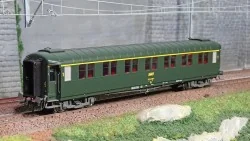 Ree modeles VB429 Voitures voyageurs métallisée, ex-PLM, A7, vert 301, ep. IV Ree Modeles VB-429 - 1