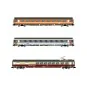 HN4390-Arnold HN4390 Set de 3 voitures voyageurs, EuroCity "Mozart", restaurant DB / 1ère classe ÖBB / 1ère classe SNCF, échelle N