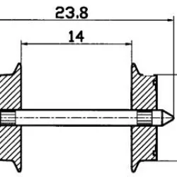 Roco 40182 Standard Axle Set 11mm