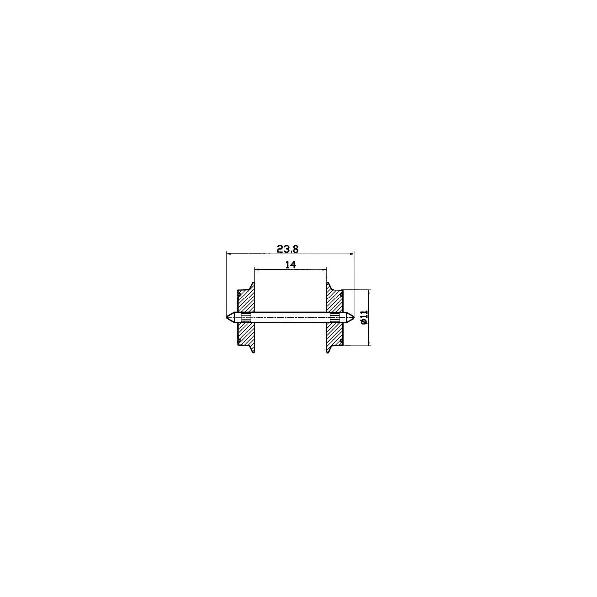 Roco 40182 Standard Axle Set - Roco - Roco_40182 Roco 40182 Standard Axle Set - Roco - Roco_40182