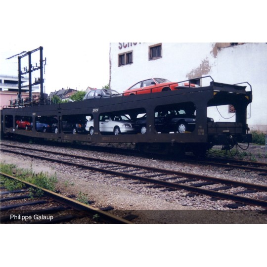 HN4411-Arnold HN4411 Set de 2 portes-auto, DD DEV 66, livrée vert, logo encadré blanc, échelle N