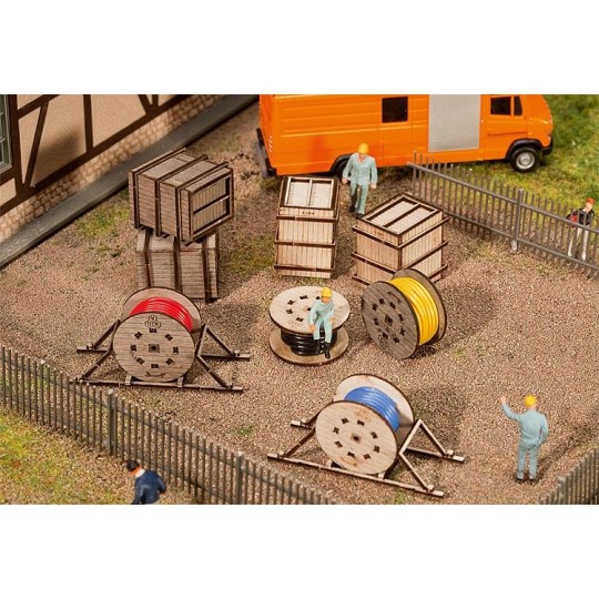 Faller_180617-Faller 180617 Model kit, transport crates and cable reels - Faller_180617