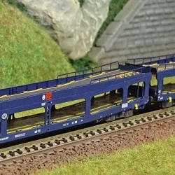 Arnold HN4349 Set de 2 portes-auto, DD DEV 66, livrée bleu, SNCB, échelle N Arnold HN4349 - 1