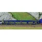 Arnold HN4406 3-piece set: 1 T2 sleeping car, 1 blue DD DEV car tra... HN4406-Arnold HN4406 3-piece set: 1 T2 sleeping car, 1 blue DD DEV car transporter van, 1 blue/red BC I6 coach, SNCB, N scale