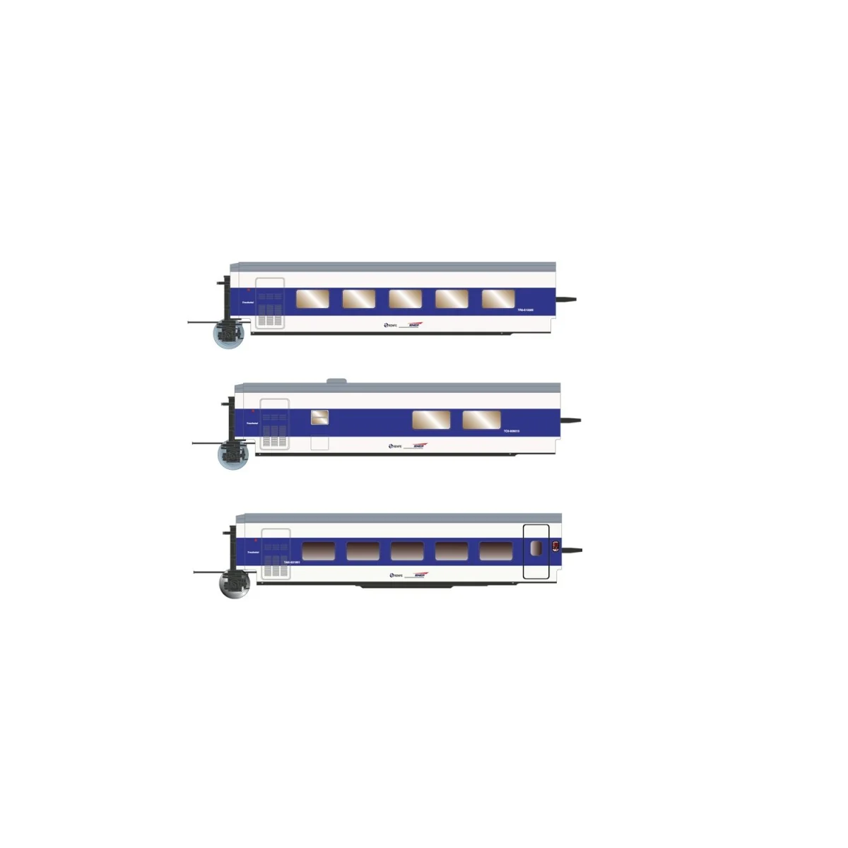 Arnold HN4356 Set of 3 Talgo Additional Cars, Francisco de Goya, Re...