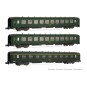 HN4385-Arnold HN4385 Set of 3 DEV AO passenger cars, A9/B10, framed logo, N scale
