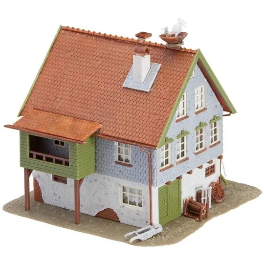 Faller_130280-Faller 130280 Model kit, house with stork's nest