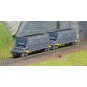 HN6548-Arnold HN6548 Set of 2 Faoos-type bogie hopper wagons, coal transport, SNCF, SGW, N scale