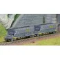 HN6549-Arnold HN6549 Set of 2 Faoos bogie hopper wagons, coal transport, SNCF, Simotra, N scale
