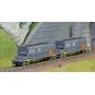 HN6550-Arnold HN6550 Set of 2 Faoos-type bogie hopper wagons, coal transport, SNCF, Capcol/EDF, N scale