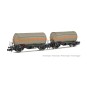 HN6525-Arnold HN6525 Set de 2 wagons citernes gaz, SNCF, livrée gris avec bande orange, échelle N