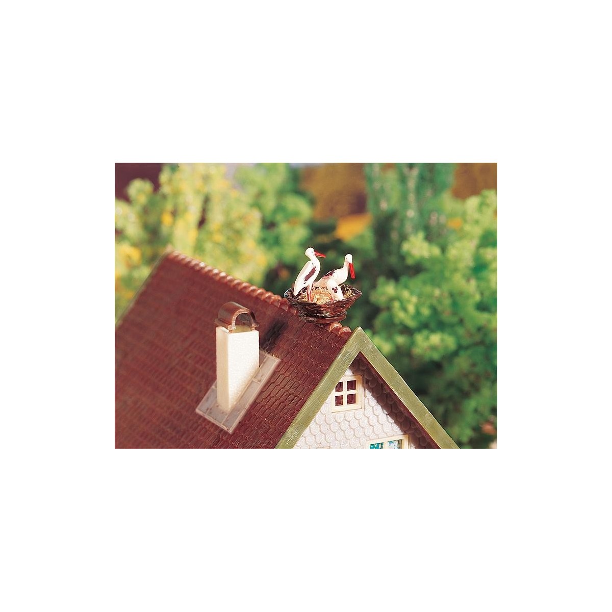 Faller 130280 Model kit, house with stork's nest - Faller_130280