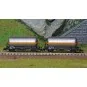 Arnold HN6525 Set de 2 wagons citernes gaz, SNCF, livrée gris avec bande orange, échelle N Arnold HN6525 - 2 HN6525-Arnold HN6525 Set de 2 wagons citernes gaz, SNCF, livrée gris avec bande orange, échelle N