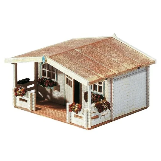 Faller_180542-Faller 180542 Model kit, swimming pool and garden shed