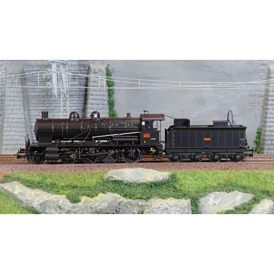 HJ2416S-Jouef HJ2416S 140 C 158 Steam Locomotive, black livery, SNCF, digital sound