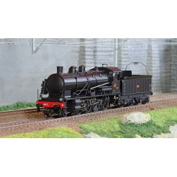 Jouef HJ2416 140 C 158 Steam Locomotive, Black Livery, SNCF - HJ2416