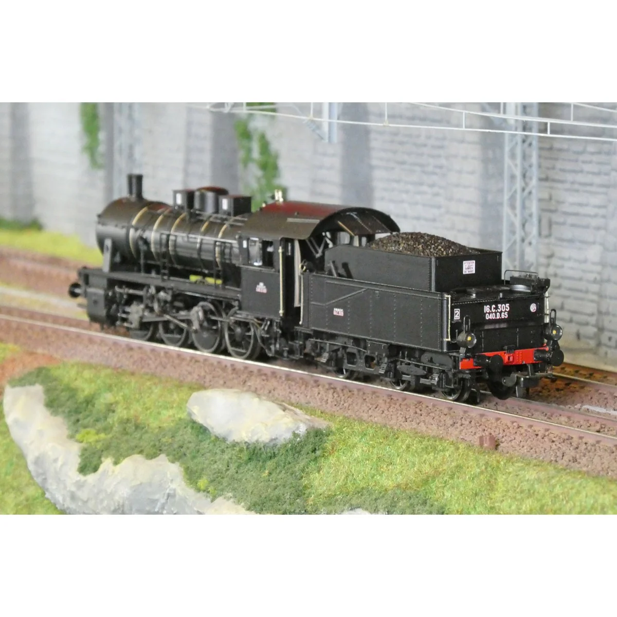 Jouef HJ2417S 040 D 507 Steam Locomotive, black livery, SNCF, digit...