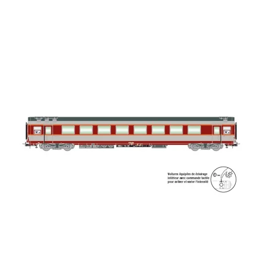 Jouef HJ4170 Grand Confort passenger car TEE Le Capitole, SNCF, A8u... HJ4170-Jouef HJ4170 Grand Confort passenger car TEE Le Capitole, SNCF, A8u, illuminated