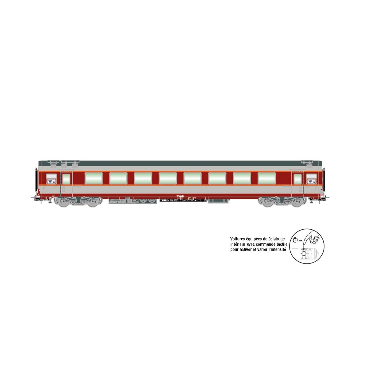 Jouef HJ4170 Grand Confort passenger car TEE Le Capitole, SNCF, A8u...